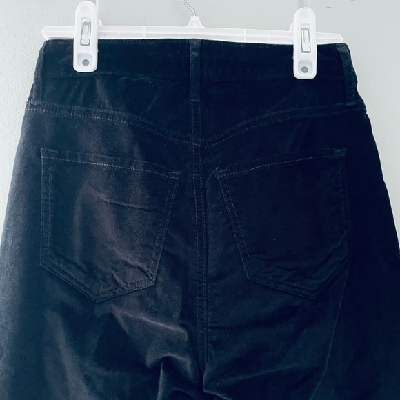NWT Old Navy Higher High-Waisted Black Velvet Flare Pants / 0 - Picture 4 of 6